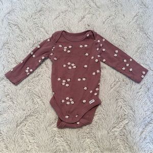 Tiny floral print onesie
